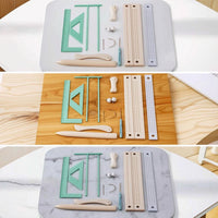 Bookbinding Kit with Waxed Thread Hand-Stitched Bookbinding Tool Kit Notebook Cover Maker Perforated Accurate for Crafters