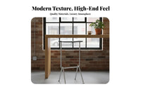 mechanical Design Hammered Frame High Stool Comfortable Footrest Counter Chair Minimalist Aesthetic Household Seating Ergonomic Backrest for Home Bar, Dining Room