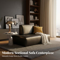 Movable Backrests Double-Sided Island Sofa Minimalist design sectional Couch Reconfigurable Design Living Room Furniture long-lasting Frame for Apartment Dwellers, Homeowners, Families, Small Spaces, Lounge Area, Open-Plan Space