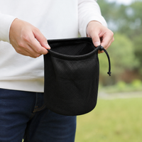 Drawstring Bag, Travel Pouch, Mesh Storage Bag, For Travel & Gym