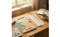 Bookbinding Kit with Waxed Thread Hand-Stitched Bookbinding Tool Kit Notebook Cover Maker Perforated Accurate for Crafters