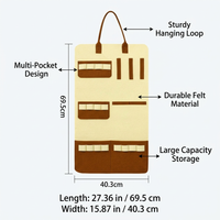 Wall Hanging Organizer Bag with Pockets, Hanging Storage Bag for Bedroom Study, Organizer Bag Household Storage