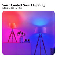 10W E27 Bulb Music Sync WiFi Smart Bulb WiFi Voice-Alternating Current Tivated Light 16 Million Hues No Hub Required for Parents