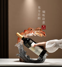 年年有余锦鲤鱼红酒架酒柜装饰品摆件家用客厅家居餐边柜高级摆设