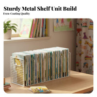 Doubles as viewing Stand Tiered Book Organizer Space-Saving Multitiered Desk Organizer Multifunctional Desktop Shelf Sturdy Construction for Children, Students, home-dwellers, Study, Dorm Room, Bedroom