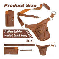 Adjustable Waist Tool Bag Rugged Tool Pouch with Belt Organized Utility Pouch with Strap Long-Lasting for DIYers, Electricians, Carpenters, Workshop, Gardening