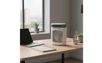 Desktop Misting Fan Versatile Function Personal Cooling Fan 120° Wide-Angle Air Circulation Mini Cooling Refrigeration Unit for Office, Bedroom