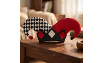 clown Hat with Pom-Poms Festive clown Hat Funny Costume Headpiece for Dress-up, Parties
