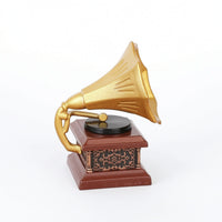 1:12 Scale Miniature Gramophone with Sound Amplifier Decorative Miniature Gramophone Nostalgic Phonograph Model Antique for Hobbyists
