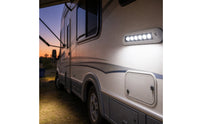 Awning Porch Light Fixture Three-Color Dimming RV Awning Light 12V Waterproof for Campers
