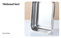 Long-Lasting Stainless Steel Food Box Reusable Stainless Steel Bento Box Refrigerator Safe for Meal Preppers, Home Cooks, Kitchen, School