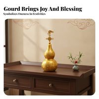 Chinese Blessing Gourd Ornament Decorative Accessory Brass Gourd Ornament