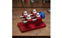 Aluminum Work Holder Mounting Holes Adjustable Clamping Base Knurled Knob Workshop Tool