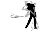Golf Swing Training Rope Braided Golf Swing with Grip Sleeves Indoor for Golfers