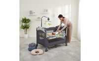 3 in 1 Pack and Play Multifunctional Bedside Sleeper Infant Sleeper Foldable Folding Travel Crib for Newborns, Young Children, Bedroom