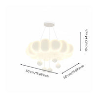 Romantic Decor Fluffy Shaped Ceiling Lamp Eye Friendly Fluffy Ceiling Light