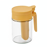 Moisture-Proof Glass Seasoning Jar Airtight Seal Glass Seasoning Jar Food-Grade Material Seasoning Container with Spoon Easy to Clean
