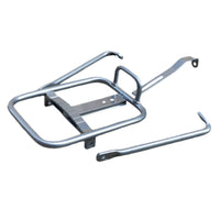 Cylindrical Folding Bike Front Rack Lightweight Front Carrier Rack 15kg Capacity Long-Lasting for City Commuting