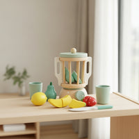 Pretend Play Fruit Blending Toy Blending Set Educational Playset for Kids, Daycare
