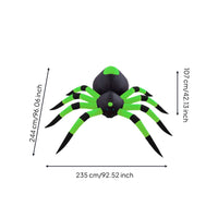 Giant Inflatable Arachnid with LED Eyes Water-Resistant Halloween Inflatable Arachnid Spooky Inflatable Decoration Lighted for Garden