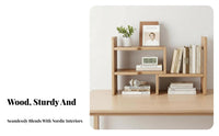 Expandable Book Rack Extendable Design Adjustable Book Organizer