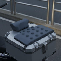 Soft and Comfortable Motorcycle Top Box Backrest Easy Installation Self Top Case Cushion Waterproof for Long-Distance Riding