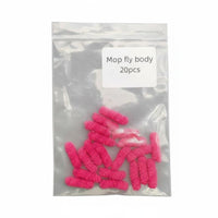 Mop Fly Body Material Bright Colors Soft Worm Fly Tying Material Realistic Imitation for Anglers