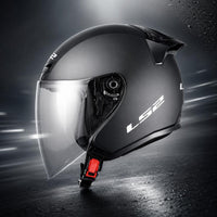 Open-Face Helmet Quick-Disconnect Buckle Half-Helmet Clear Visor Vehicle Gear
