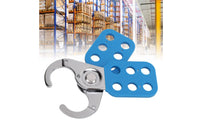Long-Lasting 6 Hole Safety Hasp Rust Resistant 6 Hole Lockout Hasp OSHA Compliant Group Lockout Device Nylon Insulated Body for Maintenance Personnel, Electricians, Energy Isolation, Equipment Shutdown