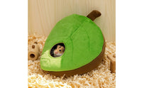 Hamster Hideaway with Cushion Leaf Shaped Hamster Bed Soft Cage Accessory for Hamsters
