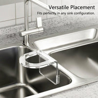 Bathroom Sink and Kitchen Accessory Set of 2, Clear Acrylic Organizer for Countertop or Wall, Easy Clean Sponge Holder for Students