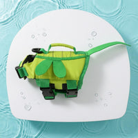 Buckle Closure Dog Life Jacket Strapping Straps Yellow Dog Life Jacket Wing Appliques Pet Gear Adjustable Fit for Swimming