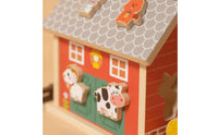 Farmhouse Puzzle Toy Interlocking Wooden Dwelling Puzzle Young Child Game for Young Children