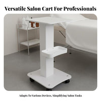 Cosmetic Instrument Cart Stable and Long-Lasting Cosmetic Machine Stand Mobile Machine Base Sturdy-Duty Rolling Spa Equipment