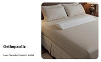 Widened Design Sleeping Pillow Breathable Material Lower Back Support Pillow Machine Washable Cover for Side Sleepers, Lying down, Sofa