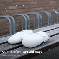2 Pieces Warm kids' Ski Mittens Windproof Fleece Lined Snow Mittens Anti-Slip Palm for Students, Babies, Outdoor, Cold Weather, Snowboarding