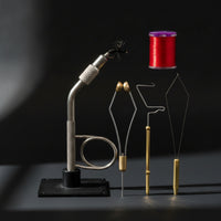 5 Pieces Fly Tying Vise with Tool Kit Detachable Fly Tying Vise with Base Stable for Beginners