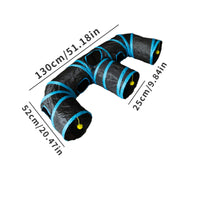 Portable Foldable Feline Tunnel Long-Lasting Crinkle Feline Tunnel Lightweight Pet Toy Easy to Assemble for Cats