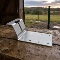 6 Pieces T-Post Fence Bracket Metal T-Post Mounting Bracket Heavy Duty Steel