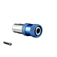 Chrome Vanadium Steel Drill-to-Screwdriver Adapter Knurled Grip Drill Socket Adapter Metal Finish