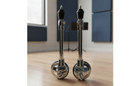 2 Pieces Drum Leg with Caster Adjustable Bass Drum Leg Non-Slip Hardware for Rehearsal Studio