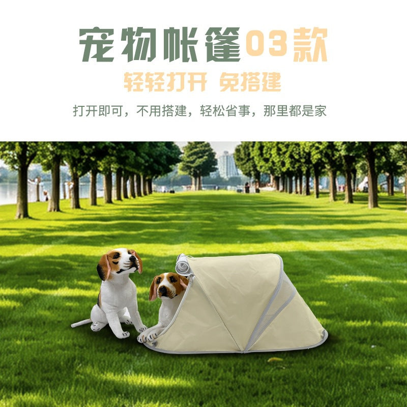 Folding Pet Tent Lightweight Portable for Small Dogs and Cats Indoor Outdoor Camping Picnic House Nest Cage