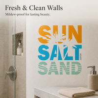 Summer Beach Letter Wall Decal for Vacation Decor