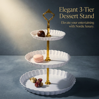 Cup Display for Parties, Afternoon Tea Stands Nordic, Light Luxury Cup Display, Minimalist Design Cup Display White Round