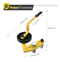 Curved Touch Surface Deck Board Straightener Clamp Style Deck Board Straightening Tool Wheel Base Steel