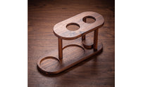 Wooden Pour-over Coffee Rack Countertop Coffee Organizer Rack Compact Storage Stand Rustic for Baristas