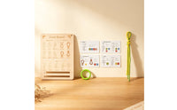 Knot Practice Board with Cords Wooden Knot Tying Practice Kit for Kids, Classroom, Travel