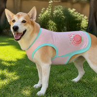 Pet Cooling Vest for Dogs, Breathable Ice Silk Shirt with Cartoon Fruit & Animal Prints, Summer Apparel