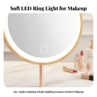 Lighted Makeup Mirror with Tray Base illuminated light upd Home Furnishing for Gifters