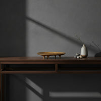 Decorative Fruit Plate Sculptural Fruit Plate with Feet Low-Profile Candy Dish for Sideboard
